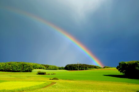 Mood natural phenomenon rainbow colors photo