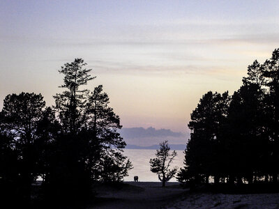 Dusk by Lake Baikal, Russia