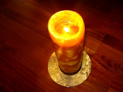 Candle light floor photo
