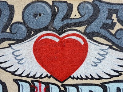 Heart love message