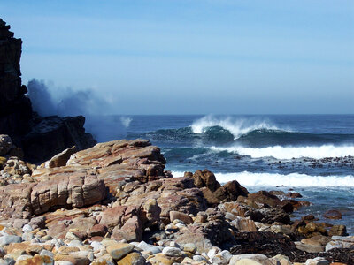 Landscape and shoreline at the Cape of Good Hope