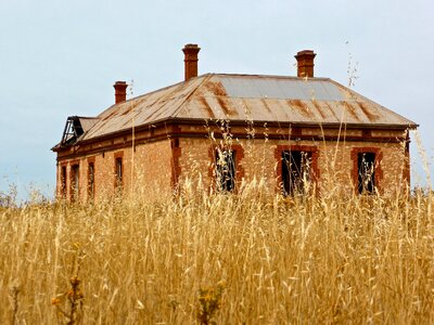 Rustic derelict farmhouse photo