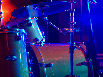 Drumset instrument on stage photo