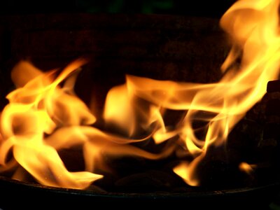 Burns flammable hot