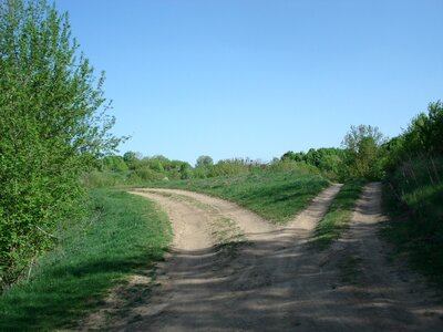 Divided dirt decision photo