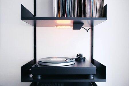 Black Record Player Vinyl photo