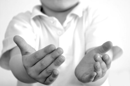 Hands people sad