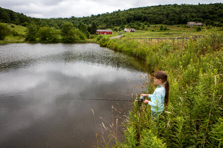 Young girl fishing-2