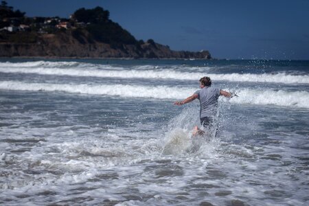 Happy running waves