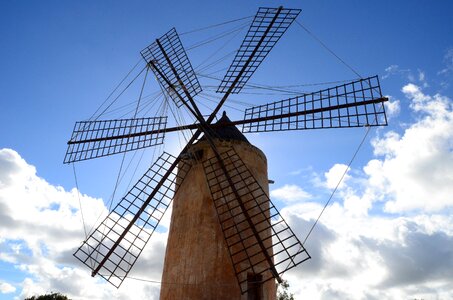 Spring windmill wind photo