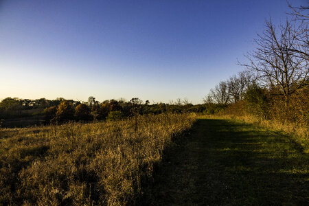 Landscape around sunset on the High Point Trail at Le Aqua Na State Park photo
