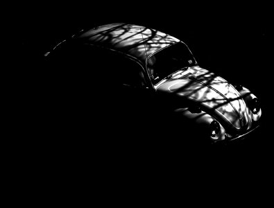 Automobile black black and white photo