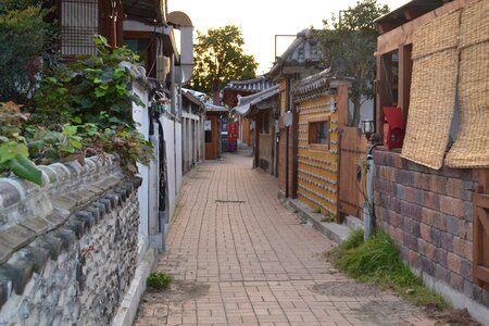 Hanok village side streets republic of korea photo