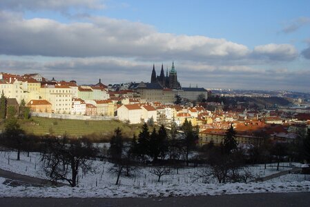 Architecture prague winter