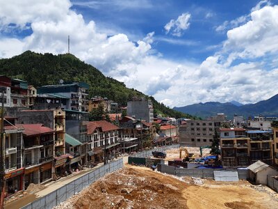 SaPa is a town in the Hoang Lien Son Mountain in Vietnam