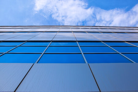 building and blue sky photo