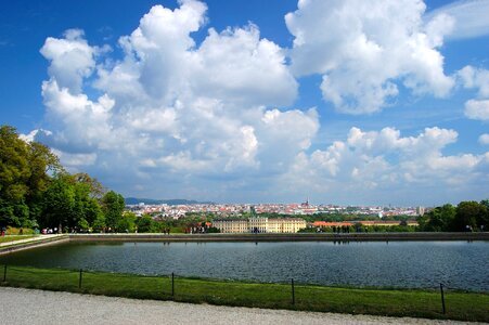Gloriette view tourists
