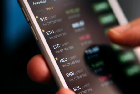 Cryptocurrency on Mobile App photo