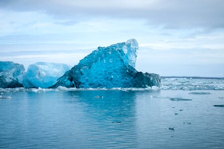 Cold landscape ice cream photo