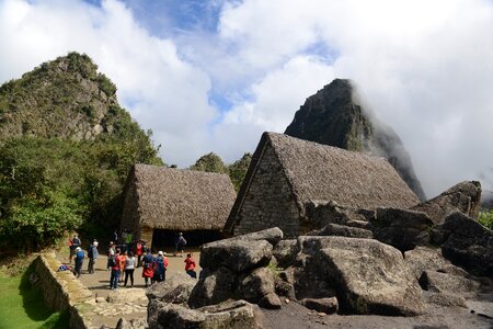 Machu Picchu is a UNESCO World Heritage Site in Peru photo