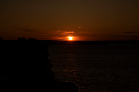 Sunset over the Lake Superior landscape