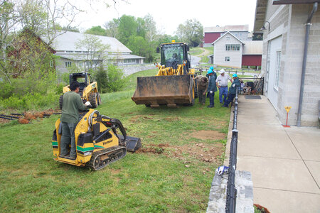 Construction of outdoor classroom-1