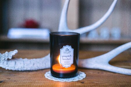 Antler candle table
