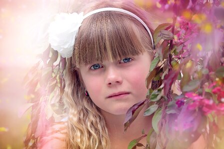 Girl female blond