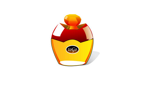 Beautiful perfume bottle
