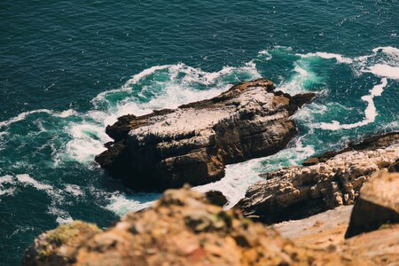 Coast rock sea
