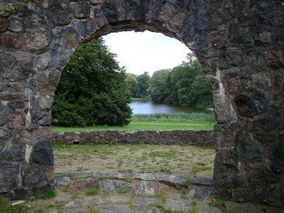 Landscape arch water photo