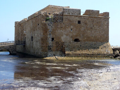 Fortress on the seaside in Paphos, Cyprus photo