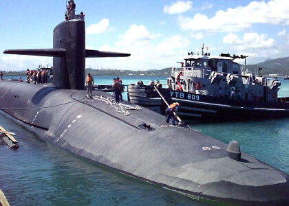 Ohio-class ballistic missile submarine USS Maryland photo