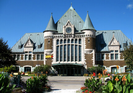 Gare du Palais Train Station in Quebec City, Canada photo