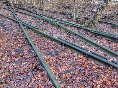 Railway track railway rails photo