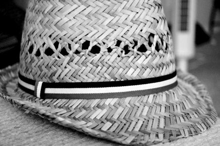 Black And White hat monochrome photo