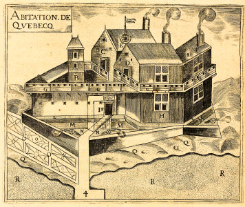 Quebec Settlement, 1608 in Quebec, Canada photo