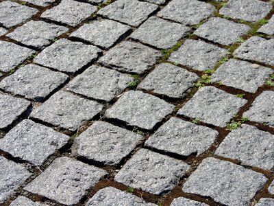 Granite paving stone pavement