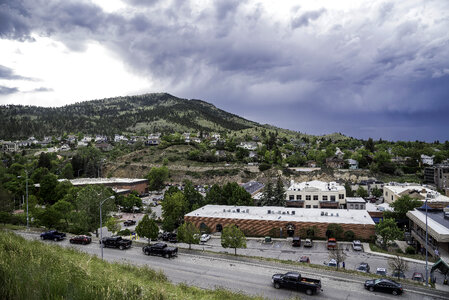 Storm and rain clouds over the Mount Helena Landscape