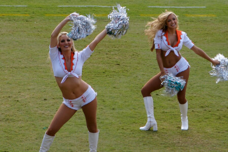 Two Miami Dolphins Cheerleaders photo