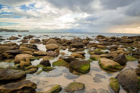 Australia seashore clouds photo