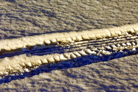 Cold frozen snow