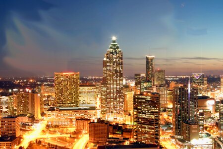 Skyline of downtown Atlanta Georgia photo