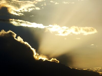 Clouds sky sunrise photo