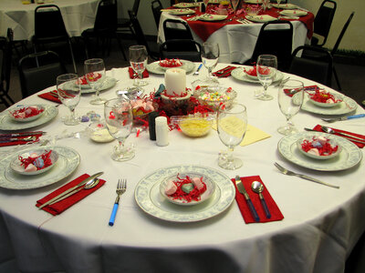 Valentines Dinner Table photo