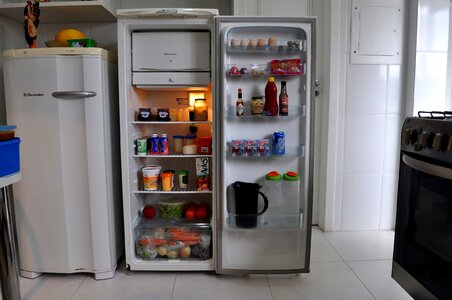Cooking food fridge