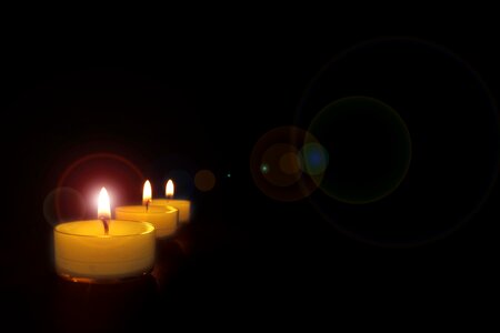 Light wax candlestick photo