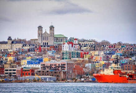 Downtown St. Johns in Newfoundland photo