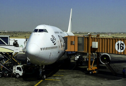 Aircraft at Karachi Airport in Pakistan photo
