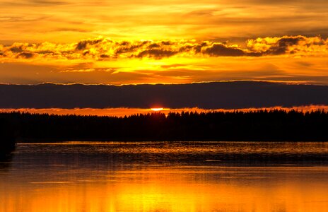 Sky orange kuusamo photo